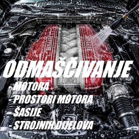Profesionalno odmašćivanje motora i strojnih dijelova uz uklanjanje ulja, masti i industrijske prljavštine